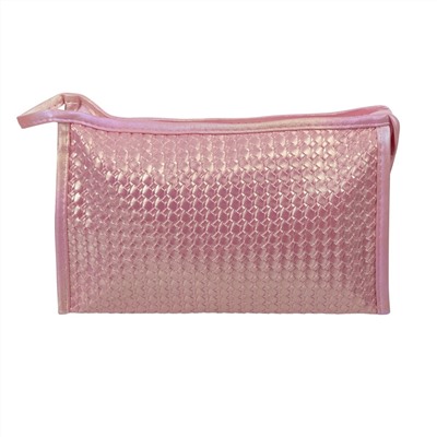 Kristaller Косметичка женская Knitted rope pattern, перламутр розовый 25101