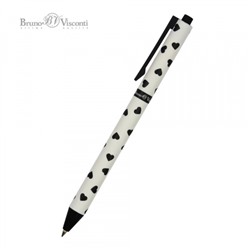 Ручка автоматическая шариковая 0.5мм "ArtClick. Сердечки" синяя 20-0281/18 Bruno Visconti