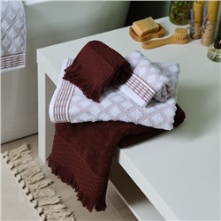 Полотенце махровое LoveLife «Аморе» 30×50 см, коричневый, 100% хлопок, 450 г/м²