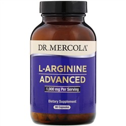 Dr. Mercola, L-аргинин с улучшенной рецептурой, 1000 мг, 90 капсул