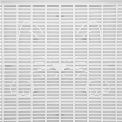 Туалет с бортом и сеткой, 45×34×15 см, белый, бирюзовый