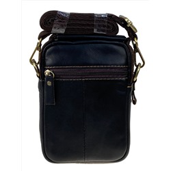 Сумка мужская из натуральной кожи, цвет шоколад