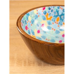 Чаша «Калейдоскоп», 18×18×8 см, дерево шишам