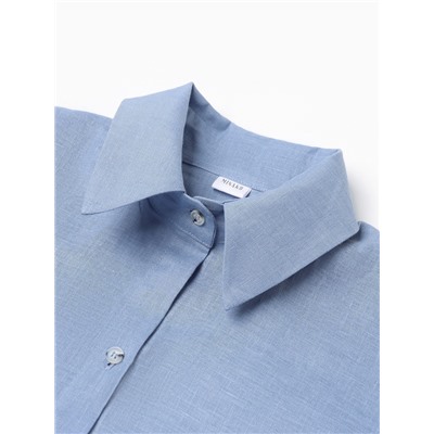 Рубашка женская MINAKU: Casual Collection, голубая, размер 46