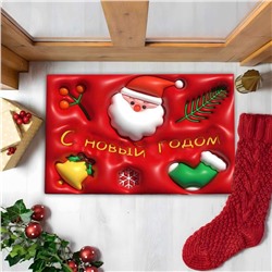 Придверный, универсальный и очень красивый коврик, противоскользящий, 40х60см