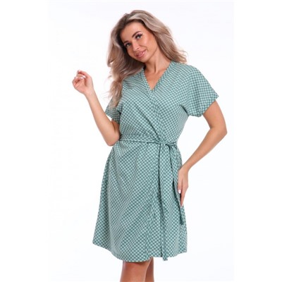 Пеньюар женский с сорочкой Флора 045 (Зеленый)