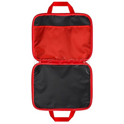 Папка на молнии А4 "Красное авто" с ручками, внут.карман, с дизайном, 350х265x20мм