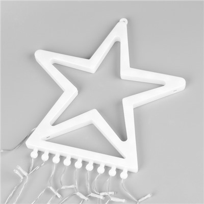 Светодиодная фигура «Комета» 3.5 м, пластик, 9 нитей, 31 В, свечение тёплое белое