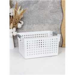 Корзина для хранения белая 27,5х15х18 см / FK2715 /уп 60/