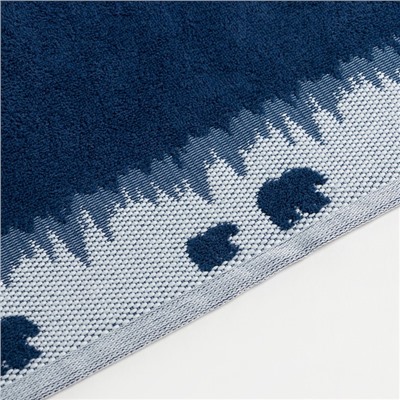 Полотенце махровое Love Life Winter dream, 50×90 см, хлопок 100%, синее