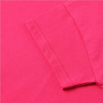 Футболка для девочки со спущенным плечом, цвет фуксия, рост 104 см