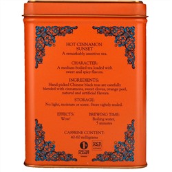 Harney & Sons, Hot Cinnamon Sunset, чайная смесь HT, пряный чай с корицей, 20 пакетиков, 40 г (1,4 унции)