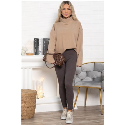 Лосины в рубчик утепленные НЬЮ (шоколад) Б14977-7М