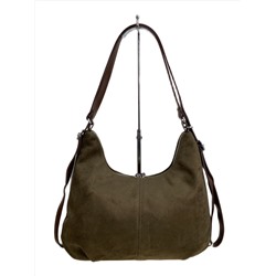 Женская сумка из искусственной замши, цвет зеленый