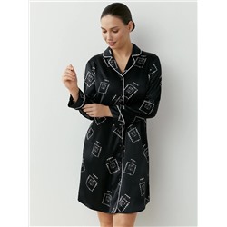 Omsa Рубашка OmD 0412D LOVE Рубашка пижамная удлиненная принт. жен, PL