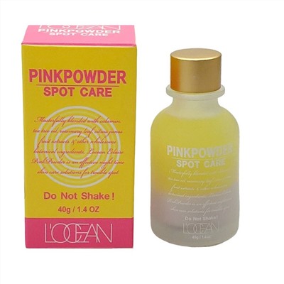L‘OCEAN Розовая пудра с сывороткой для проблемной кожи / Eclaire Pink Powder, 40 г