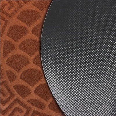 Коврик придверный влаговпитывающий «Чешуйки», 40×60 см, коричневый