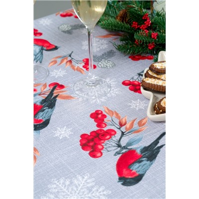 Скатерть Снегири и рябина