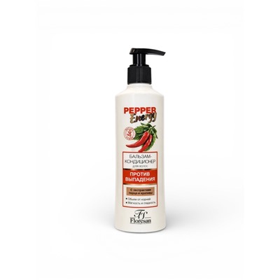 Бальзам-кондиционер против выпадения волос Floresan с экстрактами перца и крапивы, 275 мл