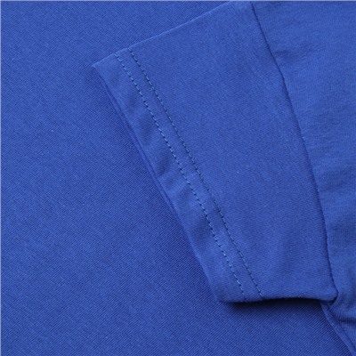 Футболка детская со спущенным плечом, синяя, рост 110 см