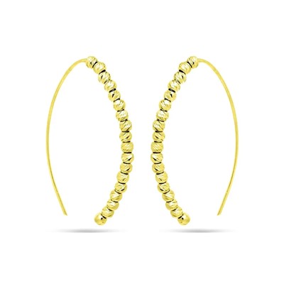 Серьги из серебра без вставки, ТДБ-8715лп