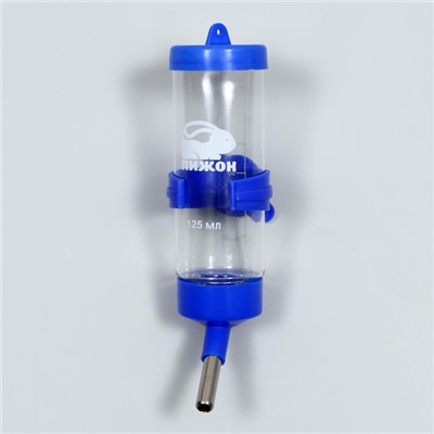 Поилка для грызунов 125 мл, 12,5 Х 4,5 см, синяя