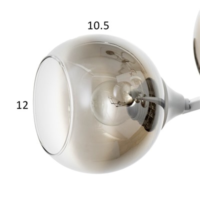 Светильник потолочный BayerLux «Снежа», люстра 4хЕ27, 40 Вт, белый, 81×33×21 см