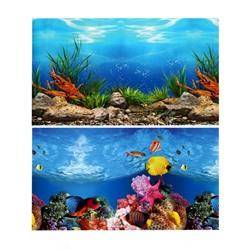 Фон для аквариума двухсторонний, 30×50 см