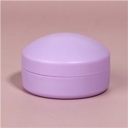 Расчёска массажная, круглая, складная, с зеркалом, d=7.5 см, в коробке, сиреневая