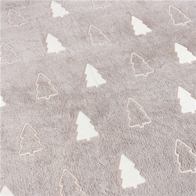 Плед с рукавами светящийся в темноте «Этель. Елочки», 150×200 см, плотность 220 г/м²