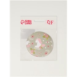 Зеркало складное «Спокойствие», d=7.3 см, с увеличением, оливковое