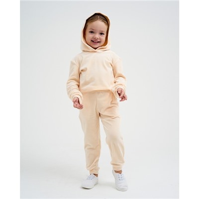 Костюм детский (толстовка, брюки) KAFTAN: Soft plushy, размер 34 (122-128 см), бежевый