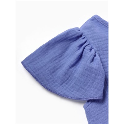 Футболка для девочки из муслина KAFTAN, фиолетовая, рост 116 см