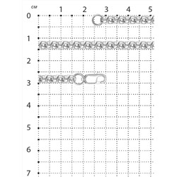 Цепь из серебра Москвичка родированная, сечение 0,7 925 пробы москвичка 0,7