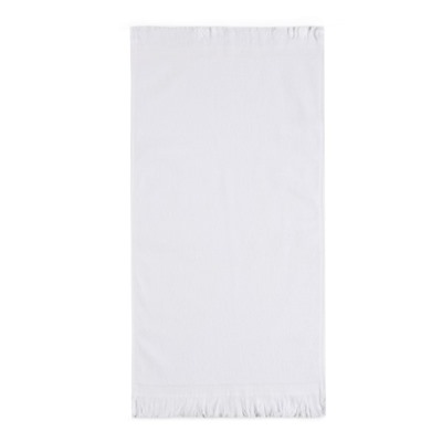 Полотенце махровое LoveLife "Fringe" 70х130 см, цвет белый, 100% хлопок, 380 гр/м2