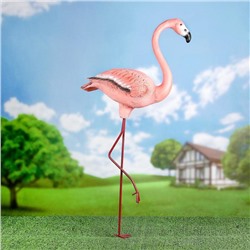 Садовая фигура из полистоуна «Фламинго», 87×40×18 см