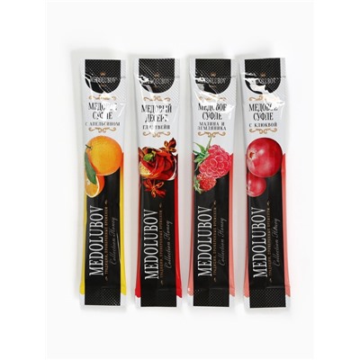 Подарочный набор новогодний «Счастливого нового года»: крем-мёд 2 шт., мёд в стиках 4 шт.