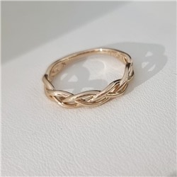 Кольцо 17 р коллекция "Xuping" покрытие позолота, арт.101.292-17