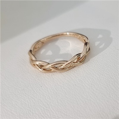 Кольцо 18 р коллекция "Xuping" покрытие позолота, арт.101.292-18