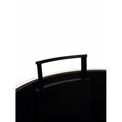 Кашпо для цветов «Стрип», 30 л, d=39 см, h=37 см, пластиковое, со вставкой, бежевое