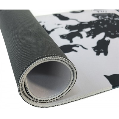 Коврик для мышки и клавиатуры 80х30 см "CYBER MEDIUM NAUGHTY CAT" бежевый LXMSPCM-NC LOREX