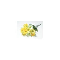 Искусственные цветы, Ветка в букете гербера 13 голов (1010237) микс