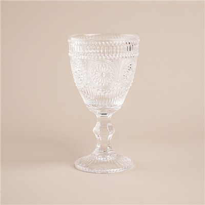 Бокалы для вина SL Home «Ларго», 300 мл, 9×17 см, набор 6 шт., стекло, прозрачные