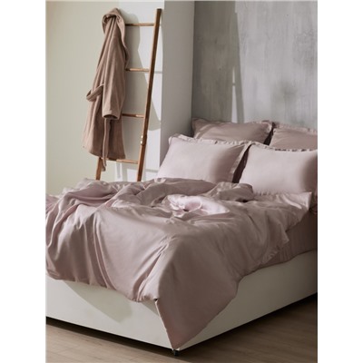 Простыня 1.5-спальная SL Home Tencel, 160×235 см, пудра, тенсель