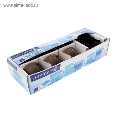 УЦЕНКА Сервиз чайный OCEAN ECLIPSE, 12 предметов, 220 мл, дымчатый