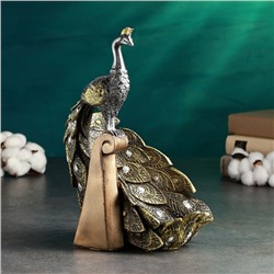 Подставка для бутылки «Павлин с хвостом», полистоун