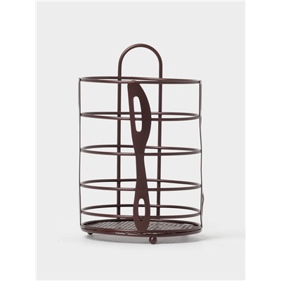 Сушилка для столовых приборов Доляна, 17.5×11×11 см, коричневая