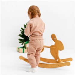 Костюм детский (свитшот и брюки) «Крошка Я. Новогодние игрушки», рост 62-68 см