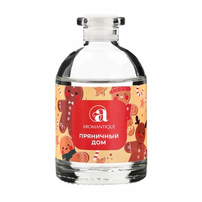 Новогодний ароматический диффузор Aromantique «Пряничный домик», с палочками, для дома, 50 мл