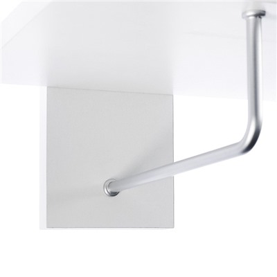Полка подвесная для ванной комнаты "Вега 6002", с держателем полотенец, 60 х 22,6 х 33,2